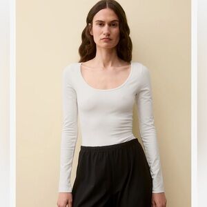 NWOT Flore flore white thong bodysuit